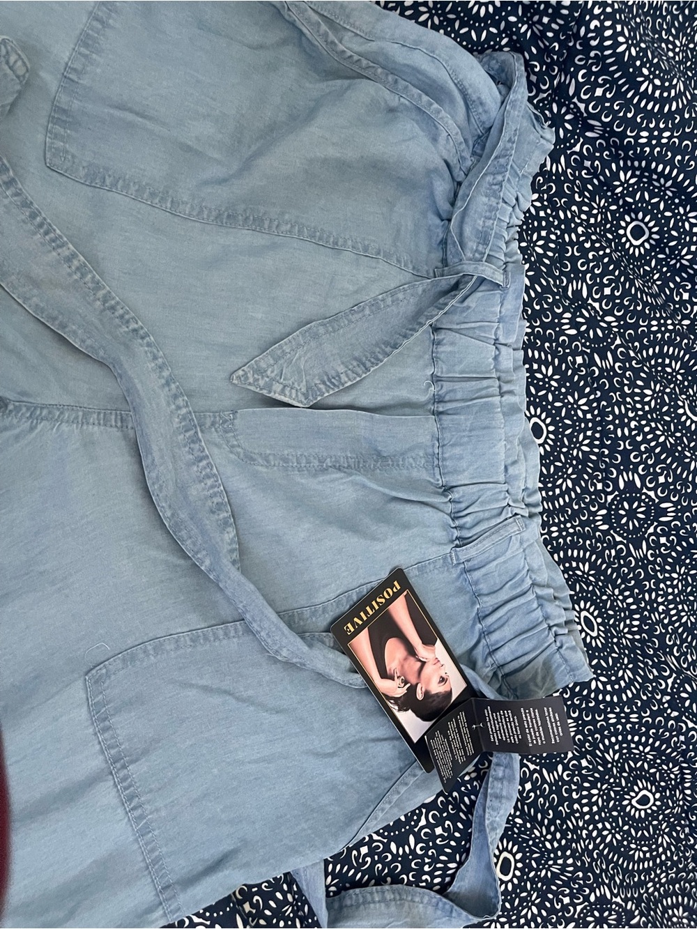 RACHEL Rachel Roy Light Blue Paperbag Waist Boyfriend Jeans